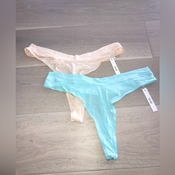 NWT CUUP the Thong Bundle in blush and aqua SZ 7 / XXXL - Picture 1 of 3